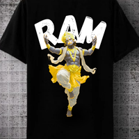 Ram Bhakt Hanuman Oversized Graphic T-Shirt | Premium Unisex Cotton Tee 🚩