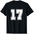 NUMBER 17 BLACK T SHIRT