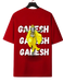 ❤️ Ganesh Oversized Graphic T-Shirt | Premium Unisex Cotton Tee | Back Print 🕉️